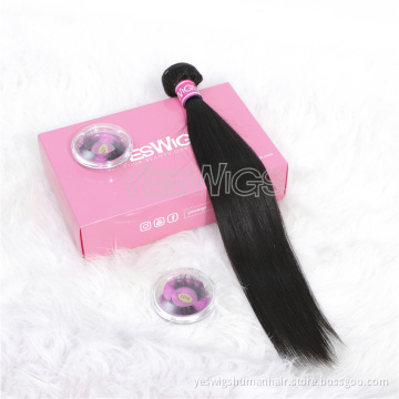 Top Quality Real Human Hair Vendor Unprocessed Malaysian Straight Bundle Weave Extensions Full And Thick Human Hair Bundles